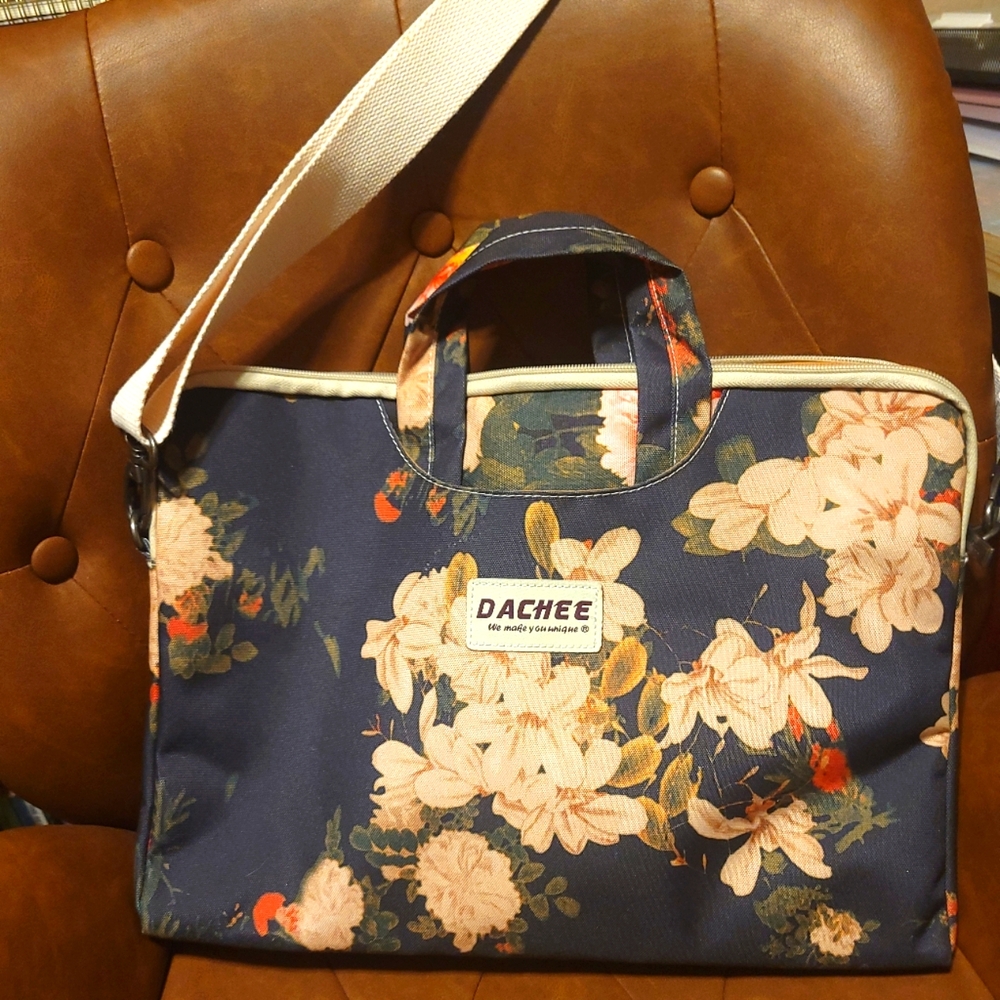 Floral laptop bag